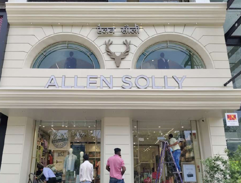 Commercial fit-out and interior design for Allen Solly