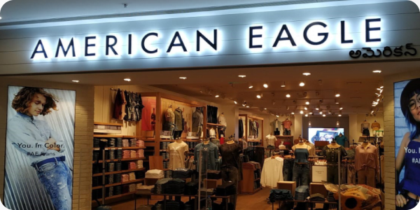 Commercial fit-out and interior design for Aditya Birla Fashion & Retail Limited (American Eagle)