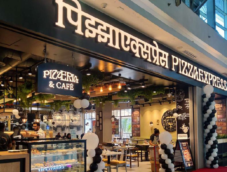Commercial fit-out and interior design for Pizza Express