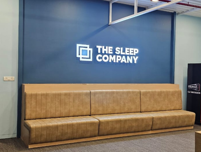 Commercial fit-out and interior design for The Sleep Company - Factory and Office